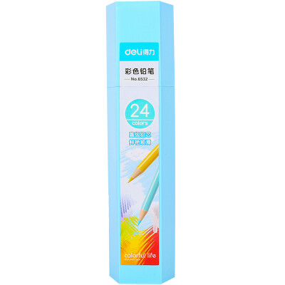 Deli) 6391 filled color lead / student painting graffiti dedicated color pencil 24 color / tube
Deli) 6391 filled color lead / student painting graffiti dedicated color pencil 24 color / tube