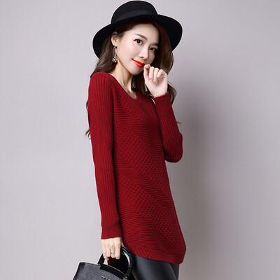 A long morning 2017 Korean version of the Slim of the long-sleeved long-sleeved long-sleeved knit dress autumn S65W0007 wine red
A long morning 2017 Korean version of the Slim of the long-sleeved long-sleeved long-sleeved knit dress autumn S65W0007 wine red