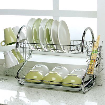 Europe run Zhe dish rack 16-inch luxury PLUS version S-type double-layer dishes storage shelves
Europe run Zhe dish rack 16-inch luxury PLUS version S-type double-layer dishes storage shelves