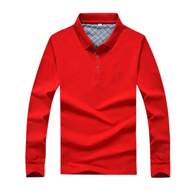 Wealthy bird FUGUINIAO men's lapel long sleeve T-shirt male solid color business casual POLO shirt men's cotton t-shirt 16001FG6008 big red
Wealthy bird FUGUINIAO men's lapel long sleeve T-shirt male solid color business casual POLO shirt men's cotton t-shirt 16001FG6008 big red