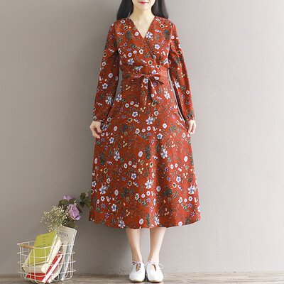 CITYPLUS Arts & Crafts Long Sleeve Loose Skirt Chiffon Floral Dress CWQZ172454 Color
CITYPLUS Arts & Crafts Long Sleeve Loose Skirt Chiffon Floral Dress CWQZ172454 Color