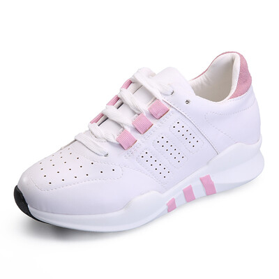 Yidi (YIDI) women's shoes fashion casual flat-bottomed sports shoes breathable wild women's casual shoes XW-668 white black 38