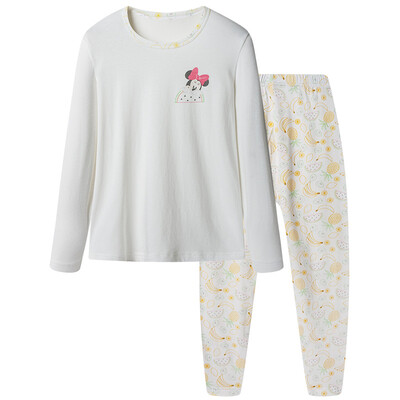 Disney children's suit cotton underwear suit boys and girls baby autumn home clothes clothing pajamas pants 28790D0 milky white 110
Disney children's suit cotton underwear suit boys and girls baby autumn home clothes clothing pajamas pants 28790D0 milky white 110