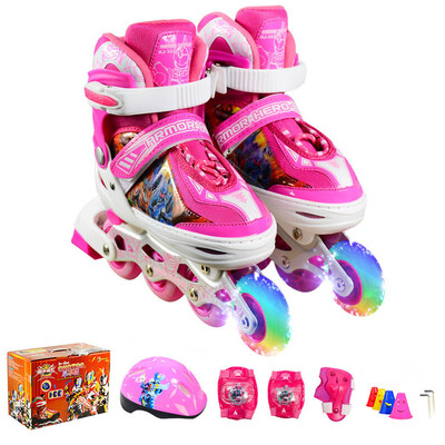 Armor warrior children&39s suits skates PU flash wheel skates adjustable roller skates KJ-333 rose red
Armor warrior children&39s suits skates PU flash wheel skates adjustable roller skates KJ-333 rose red