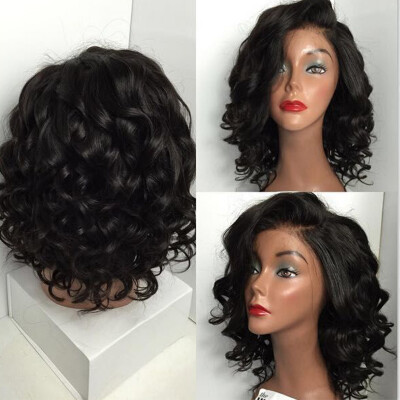 Short Bob Lace Front Wigs For Black Women Brazilian Human Hair Wavy Lace Front Human Hair Wigs with Baby Hair
Short Bob Lace Front Wigs For Black Women Brazilian Human Hair Wavy Lace Front Human Hair Wigs with Baby Hair
