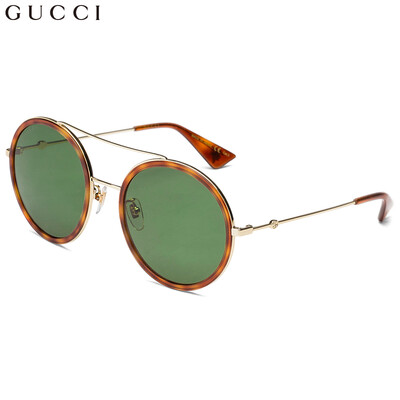 GUCCI Gucci eyewear sunglasses female retro round frame sunglasses metal frame GG0061S-002 Havana frame green lens 56mm
GUCCI Gucci eyewear sunglasses female retro round frame sunglasses metal frame GG0061S-002 Havana frame green lens 56mm