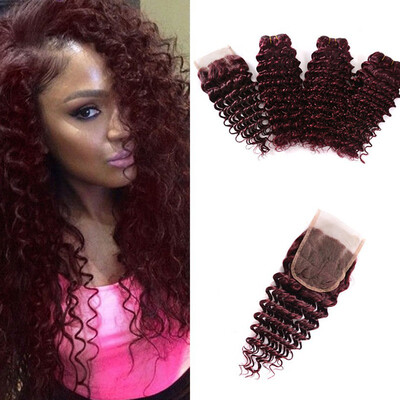 Burgundy Indian Loose Wave Virgin Hair Red Raw Loose Curly Deep Ocean Wave 99j Human Hair Weave Wet And Wavy 3 Bundles Closure
Burgundy Indian Loose Wave Virgin Hair Red Raw Loose Curly Deep Ocean Wave 99j Human Hair Weave Wet And Wavy 3 Bundles Closure