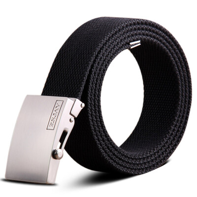 Tactical bird ZSJAY automatic buckle canvas belt belt young male student Korean version of the influx of people simple leisure smooth buckle belt ZS-G12 black 120
Tactical bird ZSJAY automatic buckle canvas belt belt young male student Korean version of the influx of people simple leisure smooth buckle belt ZS-G12 black 120