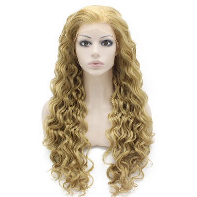 Iwona Synthetic Hair Lace Front Long Curly Ash Blond Wig 
Iwona Synthetic Hair Lace Front Long Curly Ash Blond Wig