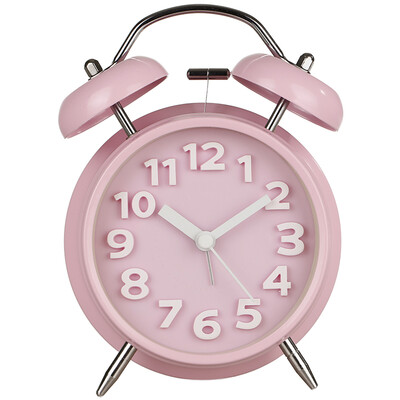 NCK alarm clock candy color paint metal bell alarm clock with night light large 4-inch pink
NCK alarm clock candy color paint metal bell alarm clock with night light large 4-inch pink