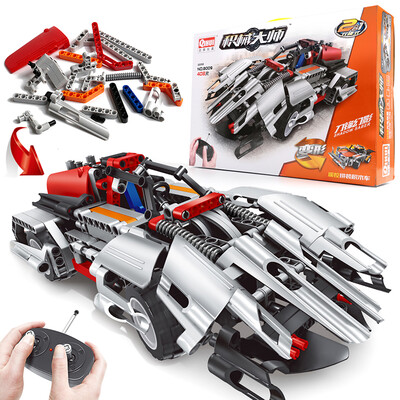 QIHUI Puzzle Remote Control Electric Assembled Building Block Car USB Charging Children's Toys Boy Gift Double Change Mode Blade Warrior
QIHUI Puzzle Remote Control Electric Assembled Building Block Car USB Charging Children's Toys Boy Gift Double Change Mode Blade Warrior