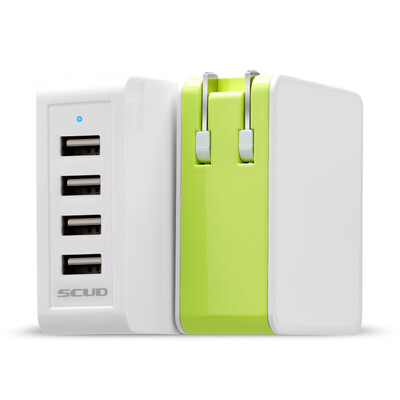 Scud SC-U410 четыре USB-адаптер питания / многопортовый зарядное устройство / выход 5V / 2.4A Apple green
Scud SC-U410 четыре USB-адаптер питания / многопортовый зарядное устройство / выход 5V / 2.4A Apple green