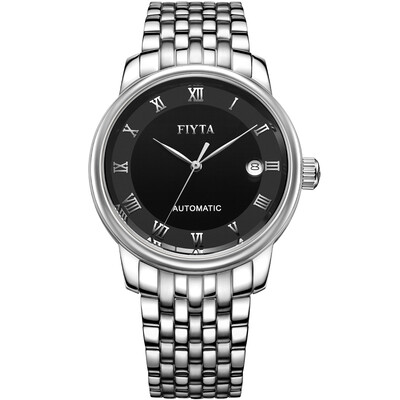 Fiyta (FIYTA) watch classic series of mechanical men's watch black steel strip DGA802039.WBW
Fiyta (FIYTA) watch classic series of mechanical men's watch black steel strip DGA802039.WBW
