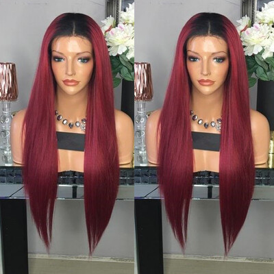 Cheap 130 Density 24inch Ombre Red Brazilian Human Hair Silky Straight Full Lace Wigs Red Burgundy Lace Front Human Hair Wigs
Cheap 130 Density 24inch Ombre Red Brazilian Human Hair Silky Straight Full Lace Wigs Red Burgundy Lace Front Human Hair Wigs