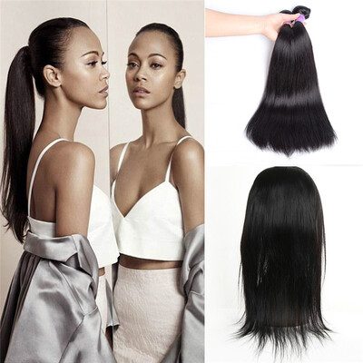 8A Pre Plucked 360 Lace Frontal With Bundle Peruvian Straight Hair Peruvian Virgin Hair Bundles With Closure Human Hair Weave
8A Pre Plucked 360 Lace Frontal With Bundle Peruvian Straight Hair Peruvian Virgin Hair Bundles With Closure Human Hair Weave