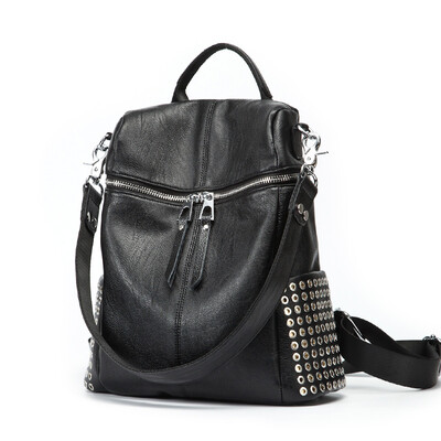 DOODOO Shoulder Bag Women Bag Korean Style Casual Leather Bag Wild Simple Travel Bag Women's Backpack D6127 Black
DOODOO Shoulder Bag Women Bag Korean Style Casual Leather Bag Wild Simple Travel Bag Women's Backpack D6127 Black