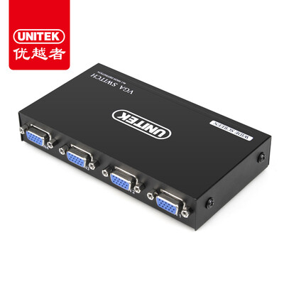 (UNITEK) VGA-переключатель четыре в видеоконвертер высокой четкости 4 в режущее устройство с несколькими мониторами для мониторинга монитора компьютера U-8705
(UNITEK) VGA-переключатель четыре в видеоконвертер высокой четкости 4 в режущее устройство с несколькими мониторами для мониторинга монитора компьютера U-8705