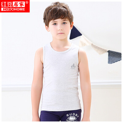 Red bean home Hodohome children&39s vest boys in the big child cotton elastic backing sleeveless T-shirt plum gray 15080
Red bean home Hodohome children&39s vest boys in the big child cotton elastic backing sleeveless T-shirt plum gray 15080