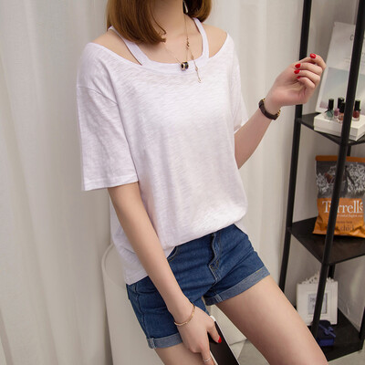 VIVAHEART Korean casual loose T-shirt cotton short-sleeved round neck student female VWTD174140 white
VIVAHEART Korean casual loose T-shirt cotton short-sleeved round neck student female VWTD174140 white
