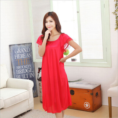 nuankailain ice - colored ice - sleeved summer short-sleeved ladies pajamas fat MM ice - long skirt home
nuankailain ice - colored ice - sleeved summer short-sleeved ladies pajamas fat MM ice - long skirt home