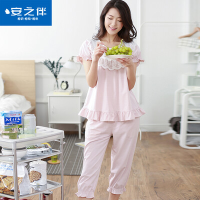 Anshiban anzhiban pajamas 2017 лето корейский сладкий милый короткий рукав женский костюм полоса сыпучий лето домашний сервис 72K7281 свет bean sand M
Anshiban anzhiban pajamas 2017 лето корейский сладкий милый короткий рукав женский костюм полоса сыпучий лето домашний сервис 72K7281 свет bean sand M