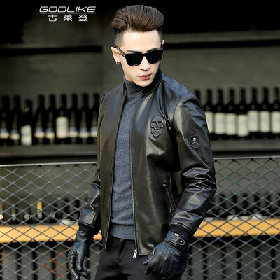 Mens leather jacket long sleeve autumn witer clothing genuine sheepskin motocycle coat real leather the newest simple style
Mens leather jacket long sleeve autumn witer clothing genuine sheepskin motocycle coat real leather the newest simple style