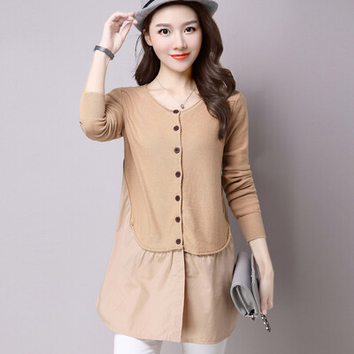 Siberian white woman 2017 spring&summer gray solid color long-sleeved splicing chiffon sweater cardigan S63F0006A18JM camel
Siberian white woman 2017 spring&summer gray solid color long-sleeved splicing chiffon sweater cardigan S63F0006A18JM camel