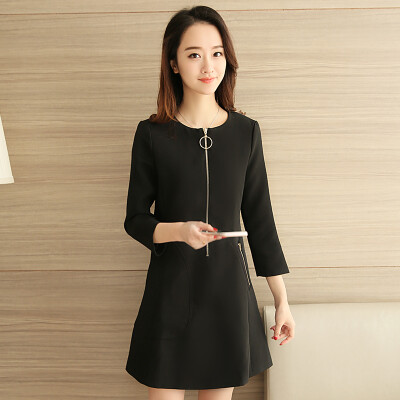 VIVAHEART Korean casual fashion Slim sleeves in long paragraph dress female VWQZ172237 black L
VIVAHEART Korean casual fashion Slim sleeves in long paragraph dress female VWQZ172237 black L
