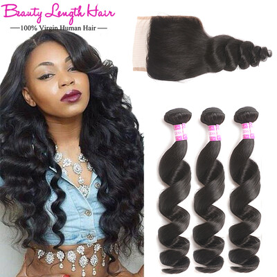 Brazilian Virgin Hair Loose Wave With Closure Beauty Length Hair Virgin Brazilian Loose Curly Hair Weave 3 Bundles With Closure
Brazilian Virgin Hair Loose Wave With Closure Beauty Length Hair Virgin Brazilian Loose Curly Hair Weave 3 Bundles With Closure