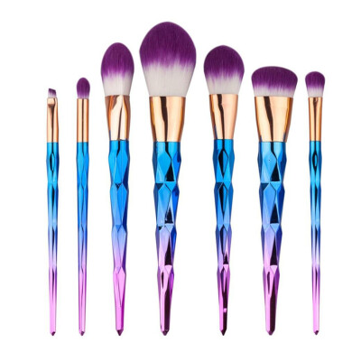 

MyMei 7PC/Set Purple Cosmetic Makeup Brush Cosmetic Eyebrow Foundation Powder Brush