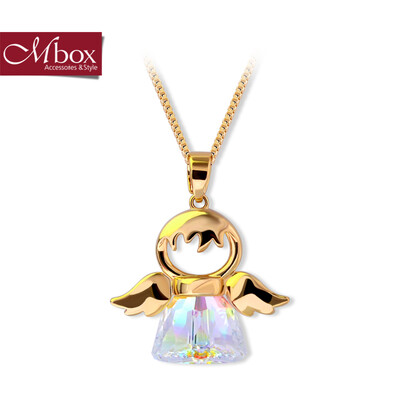 Mbox necklace female models with Swarovski element crystal Korean version of the creative small angel clavicle chain gold
Mbox necklace female models with Swarovski element crystal Korean version of the creative small angel clavicle chain gold