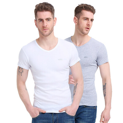 Bosideng Men&39s Vest 2pcs Men&39s T-Shirt Short Sleeve Cotton V-Neck Shirt Pure Color Pervious T-Shirt Gray White
Bosideng Men&39s Vest 2pcs Men&39s T-Shirt Short Sleeve Cotton V-Neck Shirt Pure Color Pervious T-Shirt Gray White
