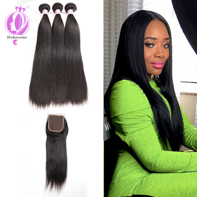 Straight Hair Weaves With Lace Closure Brazilian Virgin Hair 3Bundles With Lace Closure 1PCS
Straight Hair Weaves With Lace Closure Brazilian Virgin Hair 3Bundles With Lace Closure 1PCS