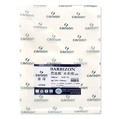 CANSON Barbizon Watercolor Paper Professional Fine Art Painting Paper 300g 4K 390x540mm 10pcs Bag
CANSON Barbizon Watercolor Paper Professional Fine Art Painting Paper 300g 4K 390x540mm 10pcs Bag