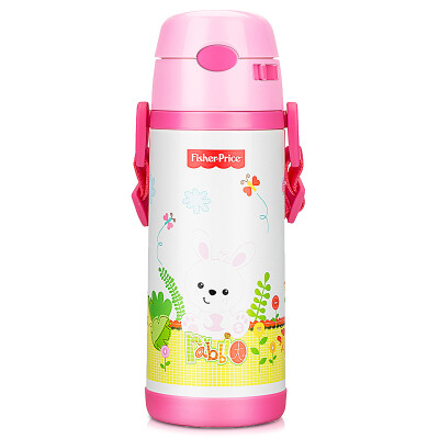 Fisher-Price cups children's straws cups male and female students stainless steel straps kettle 400ML pink
Fisher-Price cups children's straws cups male and female students stainless steel straps kettle 400ML pink