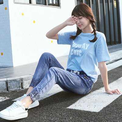 VIVAHEART elastic waist elastic trousers leisure high waist belt jeans pants female VWKN172438 blue 28
VIVAHEART elastic waist elastic trousers leisure high waist belt jeans pants female VWKN172438 blue 28