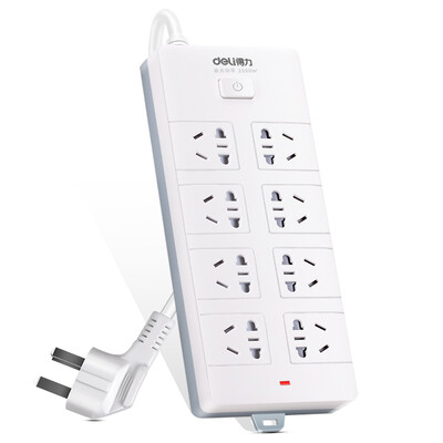 Deli 18262 new national standard 8-bit combination hole 3 meters total control switch socket insert plug board wiring board row plug drag line board
Deli 18262 new national standard 8-bit combination hole 3 meters total control switch socket insert plug board wiring board row plug drag line board