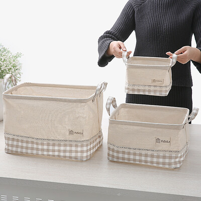 FaSoLa cotton&linen storage basket Japanese fabric storage box desktop debris box large medium&small 3 sets
FaSoLa cotton&linen storage basket Japanese fabric storage box desktop debris box large medium&small 3 sets
