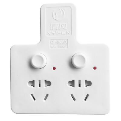 Breeze kyfen QF-908A one turn two independent switch with security door power converter new national standard lightning wireless white
Breeze kyfen QF-908A one turn two independent switch with security door power converter new national standard lightning wireless white