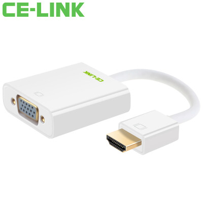 CE-LINK HDMI to VGA cable converter HD video adapter adapter computer box cable TV monitor projector line white 2710
CE-LINK HDMI to VGA cable converter HD video adapter adapter computer box cable TV monitor projector line white 2710