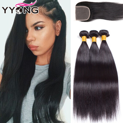 YYONG Hair Brazilian Straight With Closure 8A Brazilian Virgin Hair Straight With Closure 3 Bund Human Hair Weave Top Notch
YYONG Hair Brazilian Straight With Closure 8A Brazilian Virgin Hair Straight With Closure 3 Bund Human Hair Weave Top Notch