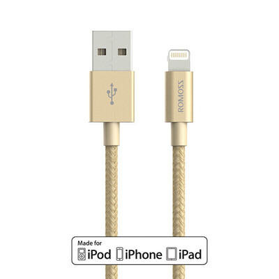 Рома ROMOSS Lightning CB13n почва Hao золото MFi сертификация Apple обвинение линия iphone8x / 7plus / 6S мобильный телефон для быстрой зарядки
Рома ROMOSS Lightning CB13n почва Hao золото MFi сертификация Apple обвинение линия iphone8x / 7plus / 6S мобильный телефон для быстрой зарядки