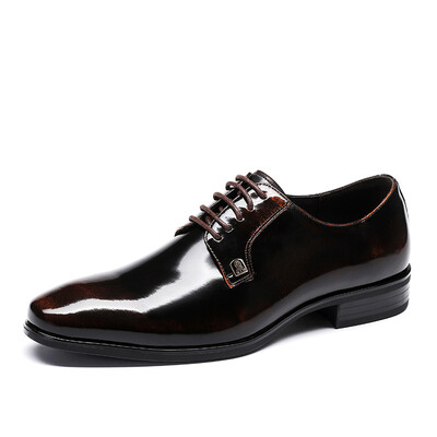 LAORENTOU Mens shoes trend patent leather dress shoes comfortable British business leather shoes 22625 brown 4
LAORENTOU Mens shoes trend patent leather dress shoes comfortable British business leather shoes 22625 brown 4