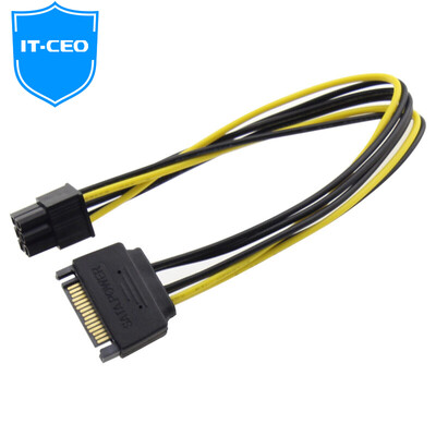 IT-CEO Y1XK-1 SATA power 15p to 6P graphics card reverse power adapter 15-pin 6PIN graphics card power cord color
IT-CEO Y1XK-1 SATA power 15p to 6P graphics card reverse power adapter 15-pin 6PIN graphics card power cord color