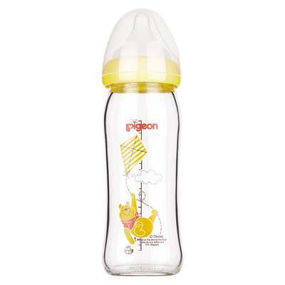 Pigeon AA156 Disney natural wide-bore glass painted bottle 240ml with pacifier Vini-flying
Pigeon AA156 Disney natural wide-bore glass painted bottle 240ml with pacifier Vini-flying