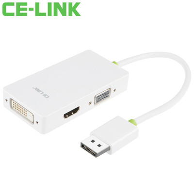 CE-LINK DP-VGA HDMI-DVI-конвертер с тройным воспроизведением DisplayPort-адаптер Macbook-индикатор молнии, подключенный к телевизору высокой четкости белого цвета 1096
CE-LINK DP-VGA HDMI-DVI-конвертер с тройным воспроизведением DisplayPort-адаптер Macbook-индикатор молнии, подключенный к телевизору высокой четкости белого цвета 1096