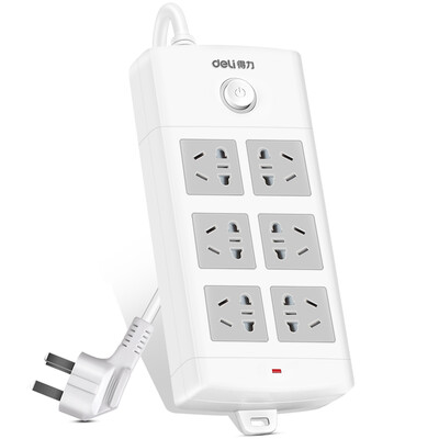 (Deli) 18214 new national standard 8 5 m anti-electric total control switch socket / plug / plug board
(Deli) 18214 new national standard 8 5 m anti-electric total control switch socket / plug / plug board