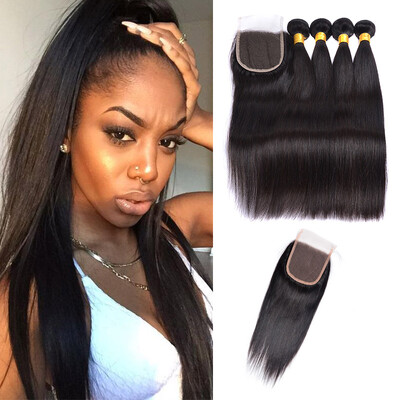 Brazilian Straight Human Hair Bundles With Closure Brazilian Human Hair With Lace Closure 100 Unprocessed Straight Hair Weaves
Brazilian Straight Human Hair Bundles With Closure Brazilian Human Hair With Lace Closure 100 Unprocessed Straight Hair Weaves