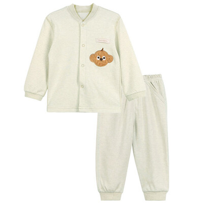 Xin Song baby color cotton cardigan suit newborn spring&autumn color cotton underwear shirt pants suit natural green monkey C291D66
Xin Song baby color cotton cardigan suit newborn spring&autumn color cotton underwear shirt pants suit natural green monkey C291D66