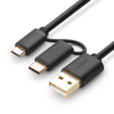 UGREEN Micro USB Type-C Two-in-One Charging Cable for Huawei P9Xiaomivivooppo 30173 05M Black
UGREEN Micro USB Type-C Two-in-One Charging Cable for Huawei P9Xiaomivivooppo 30173 05M Black